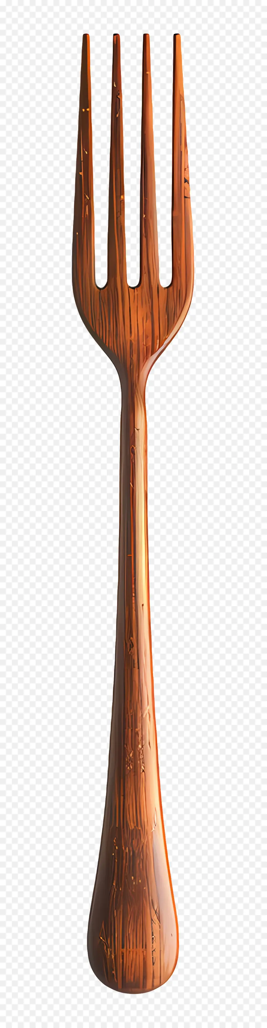 Gabel Holz Armband Geschnitzte Spikes poliertes Holz kompliziertes Design - Kompliziertes poliertes Holztuch mit geschnitzten Spikes