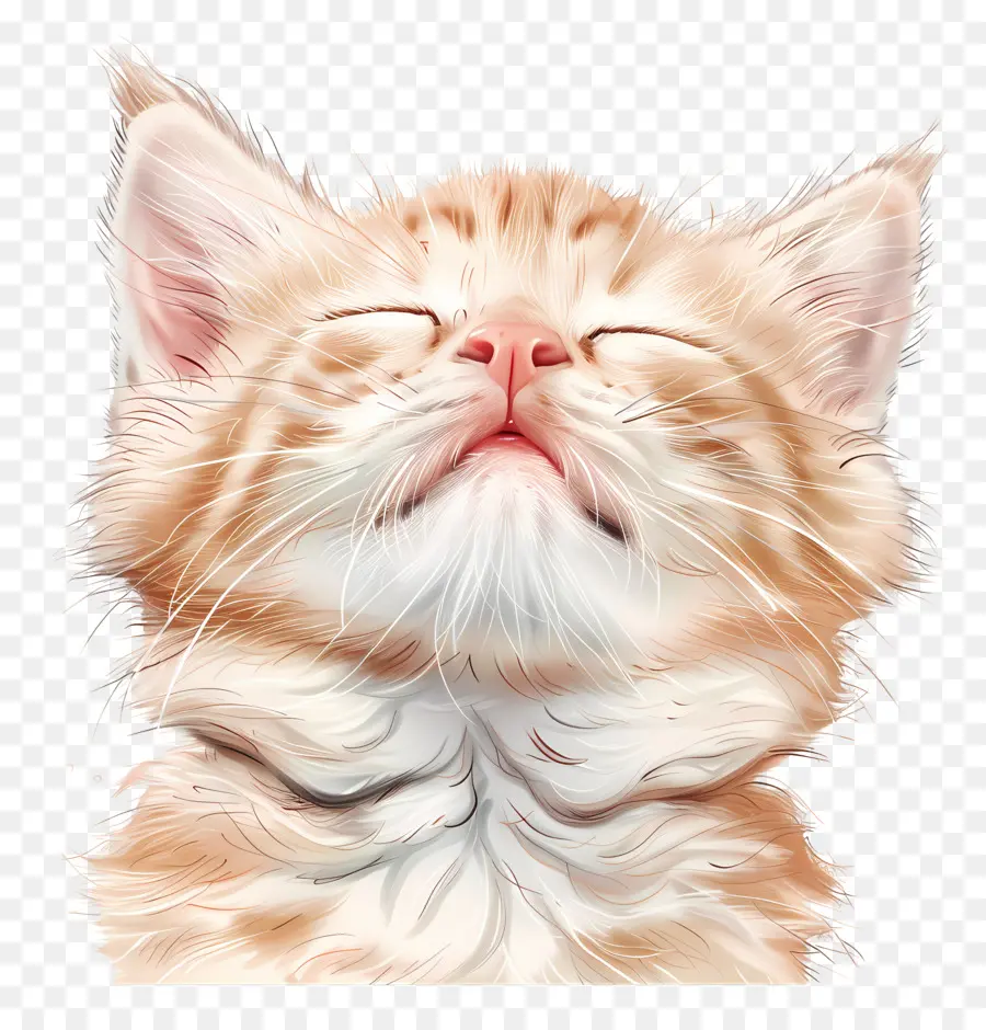 Katzenkatze schlafende Tabby -Schnurrhaare - Orangefarbene Tabby -Katze friedlich schläft