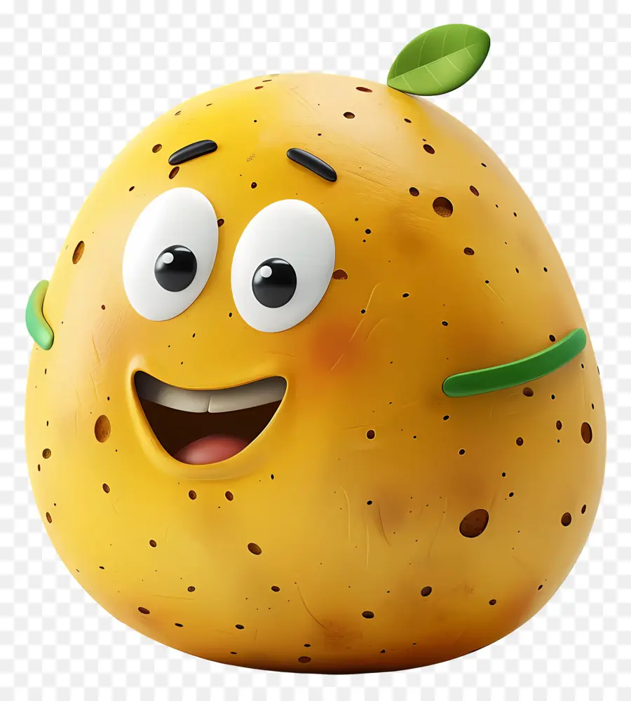 3D -Cartoon Gemüse Cartoon Orange Obst lächelnd lacht - Cartoon Orangenfrucht lächelnd und lacht