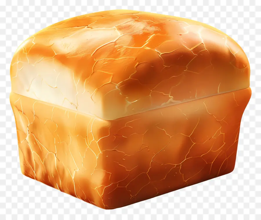 bánh mì kết cấu cận cảnh bánh mì cắt lát - Golden Cracked Bread Slice trên nền đen