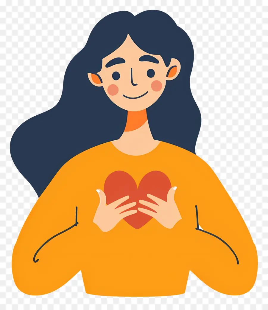 Heart Love Gesture Love Relationship Emotions - La donna che tiene il cuore simboleggia l'amore e la connessione