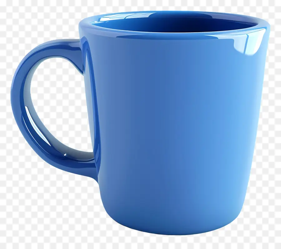 cốc cà phê - Mug màu xanh trên bề mặt đen, không có phiền nhiễu