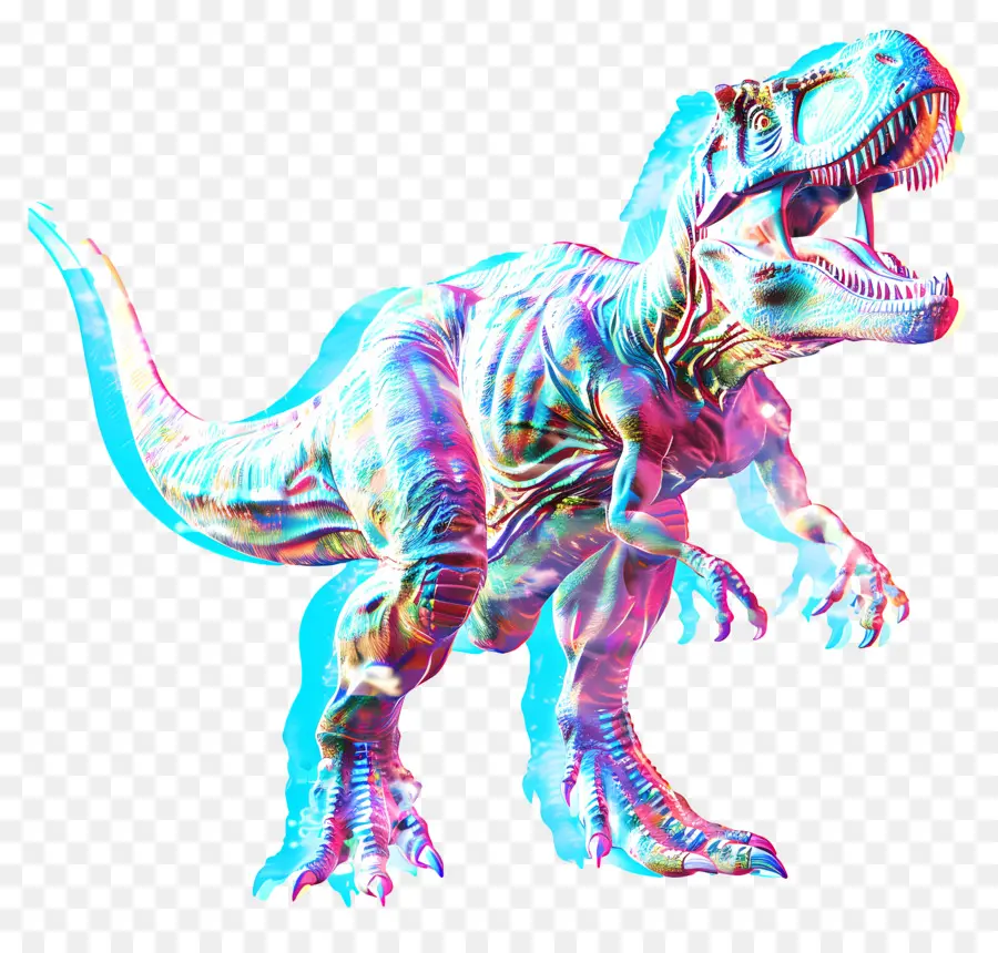Dinosauro - Dinosauro colorato in movimento, vibrante e attraente