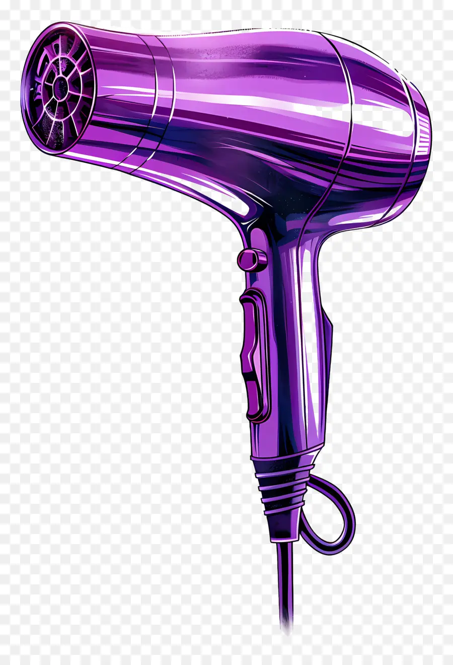 hair dryer hair dryer purple design sleek design black background