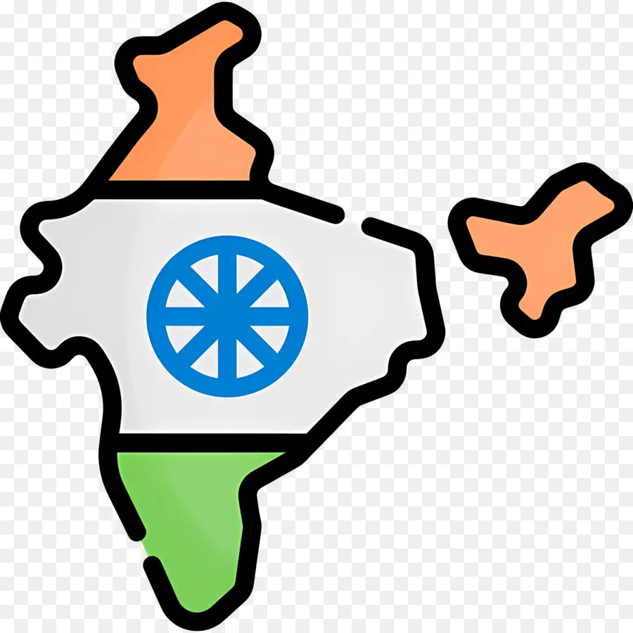 cờ của ấn độ - Cờ Ấn Độ với Luân xa Ashoka và Hoa Lotus