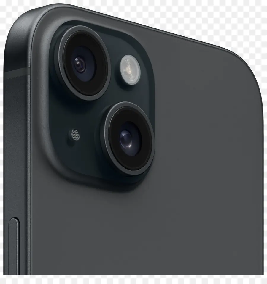 Kamera Objektiv - Silberes iPhone 11 Kameraobjektiv auf Schwarz