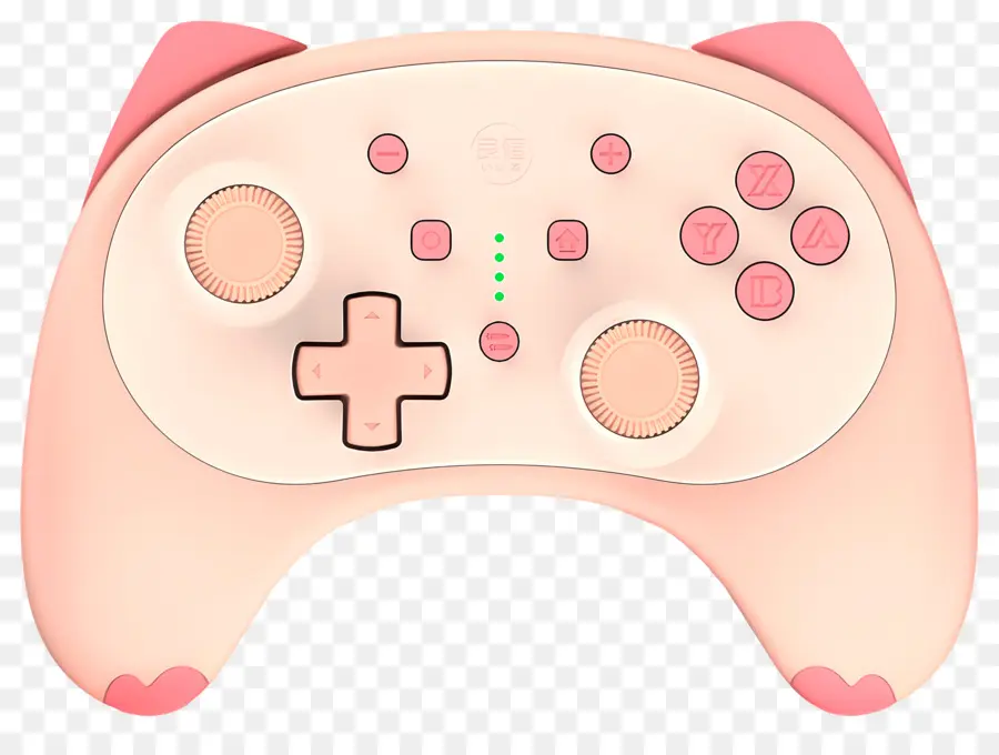 Bộ điều khiển trò chơi Bộ điều khiển chơi game màu hồng Các nút hình trái tim độc đáo Thiết kế bộ điều khiển trò chơi Phụ kiện chơi trò chơi - Bộ điều khiển chơi game màu hồng với các nút hình trái tim