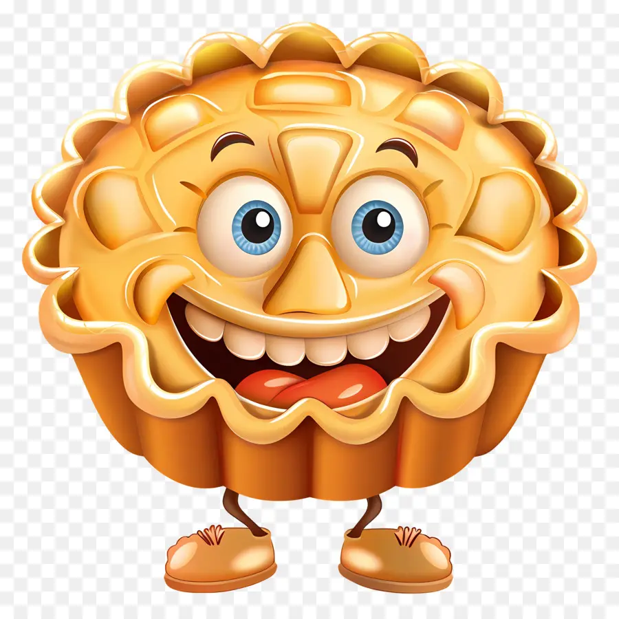 Phim hoạt hình 3d tráng miệng bánh tươi cười bánh hạnh phúc ôm bánh dễ thương - Bánh tươi cười vui vẻ với vòng tay rộng mở