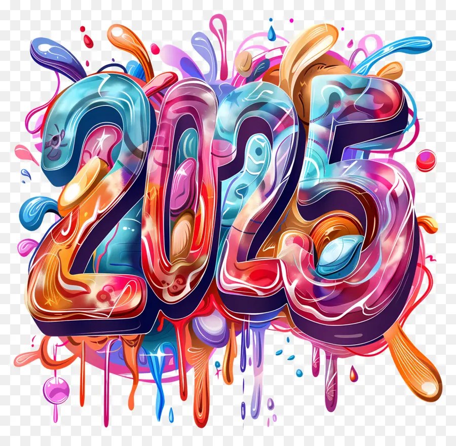 thiết kế đầy màu sắc nghệ thuật splatters sơn sáng - Nghệ thuật kỹ thuật số tươi sáng, đầy màu sắc có số 2035
