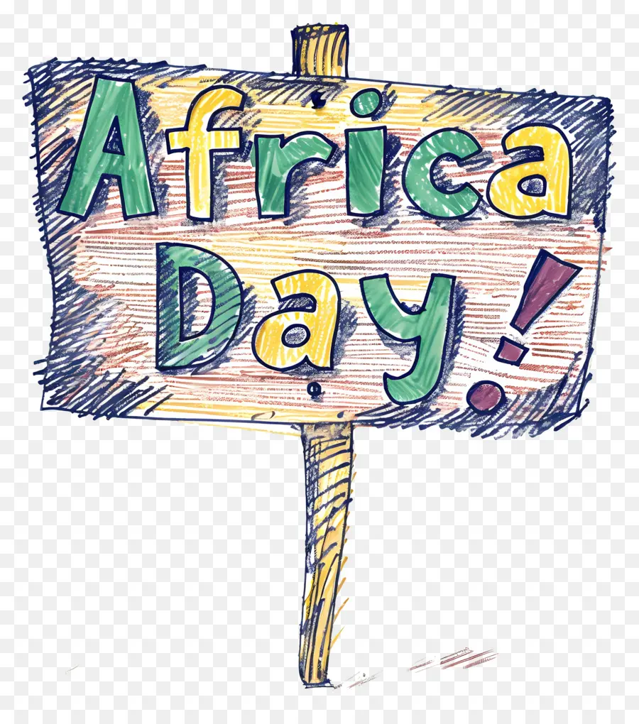Africa Day African Decor African Art African Culture African Sign - Segno di Giorno Africano tenuto dalle mani
