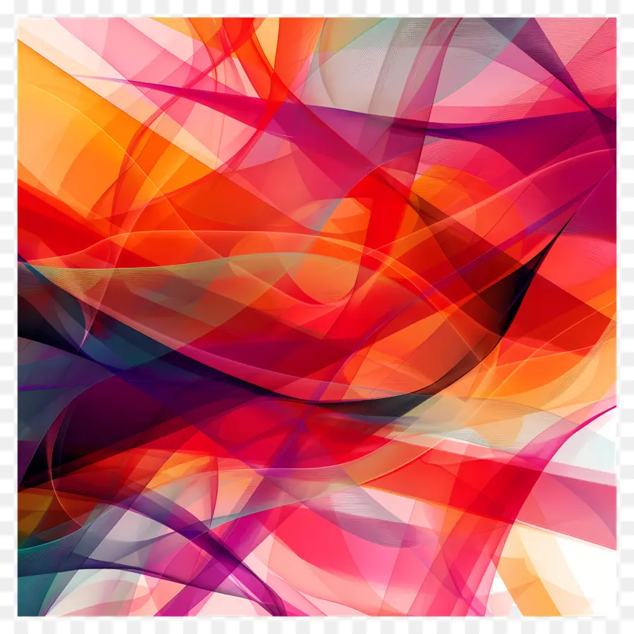 sfondo astratto - Dipinto digitale astratto con colori e movimenti vibranti