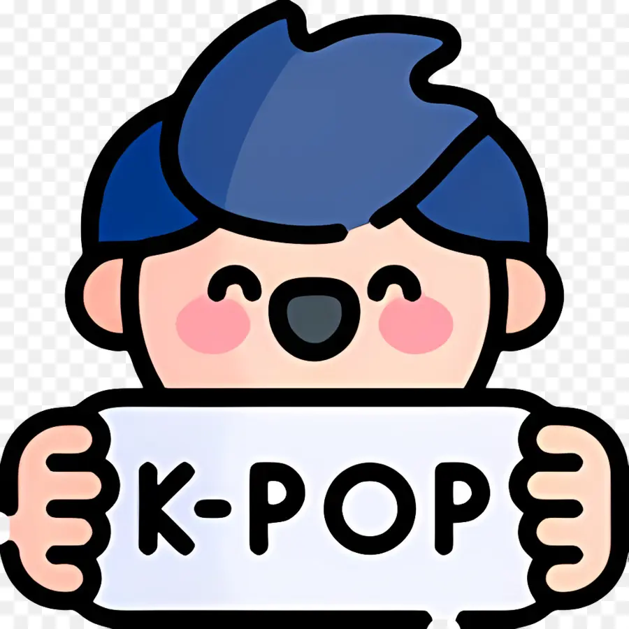 Kpop K-Pop Ich liebe K-Pop-Aufkleber K-Pop - Person mit K-Pop-Zeichen in Sonnenbrillen