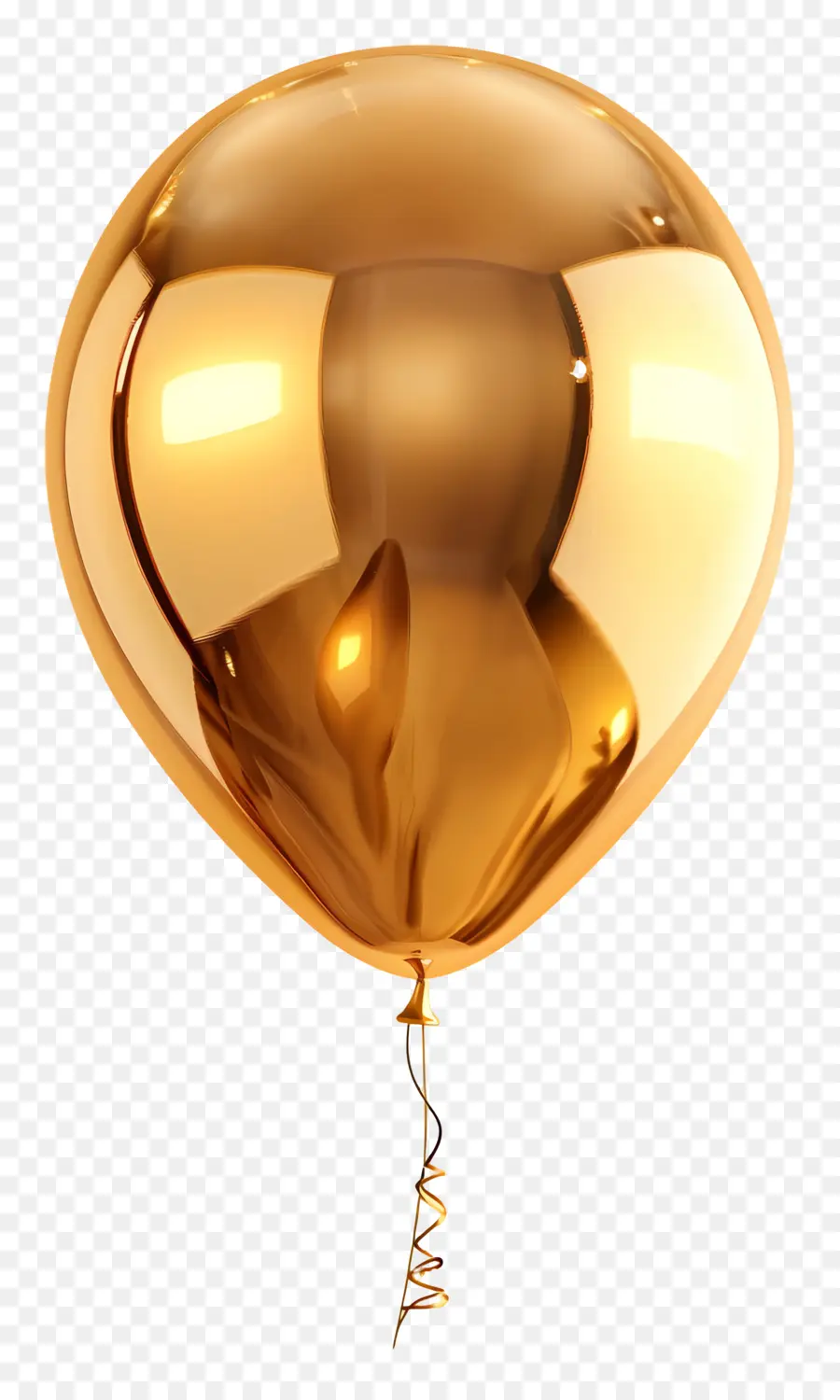 pallone d'oro - Palloncino dorato con lucentezza metallica, superficie riflettente