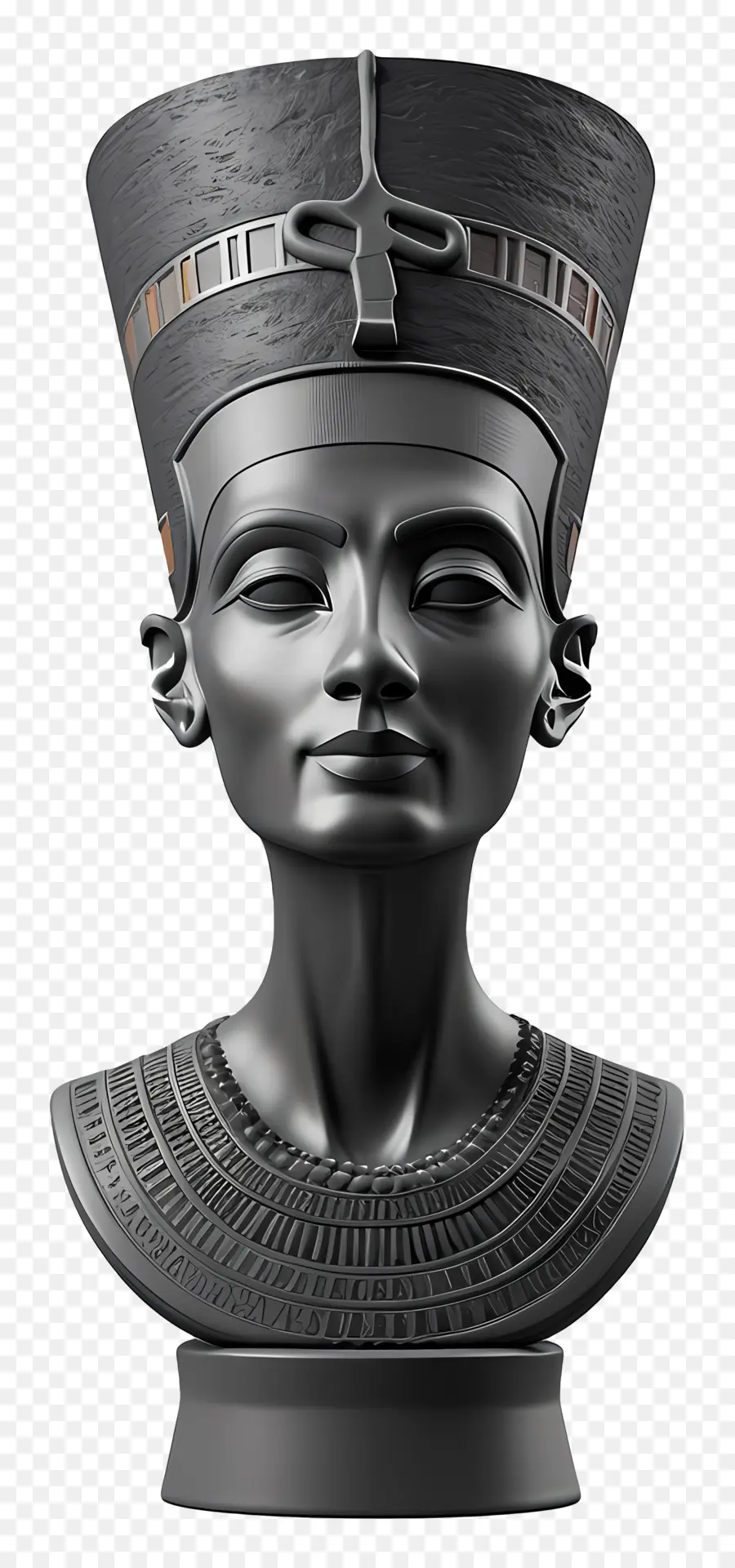 il faraone - Regina egiziana o busto del faraone con copricapo