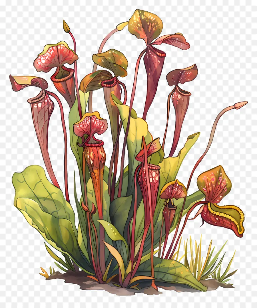 pitcher plant pitcher plants growth stages closed pitchers opened pitchers