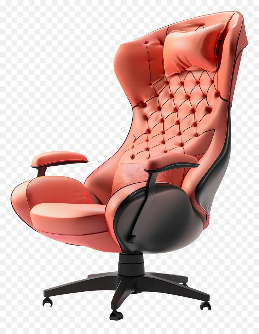 Ghế chơi game Ghế máy tính Ghế da màu đỏ tay vịn chân tay vịn chân - Ghế máy tính bằng da màu đỏ với tính năng ngả