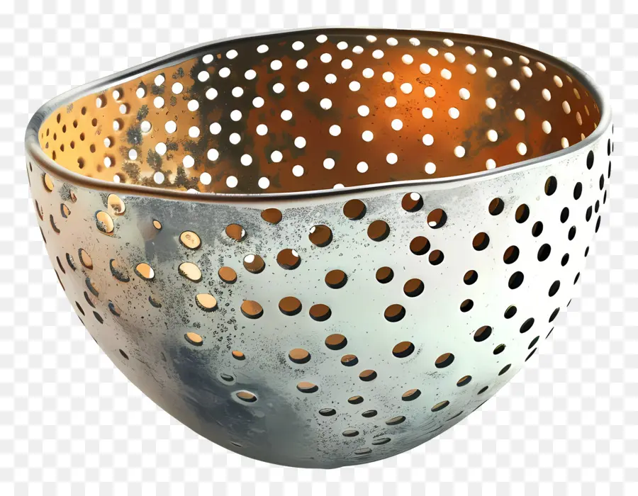 decorative bowl silver bowl polka dots matte finish black background