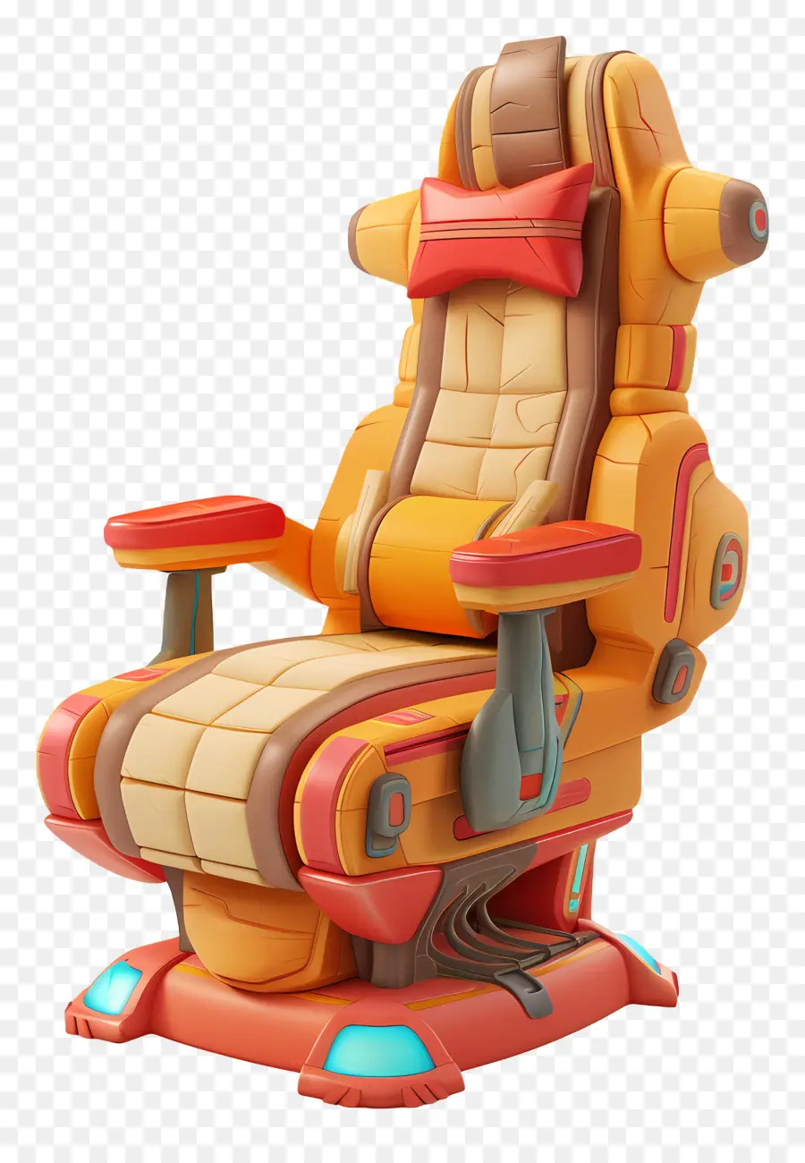 sedia da gioco peluche sedia a più color sedile in pelle poggiapiedi - Puscia sedia multicolore con poggiapiedi e pedali