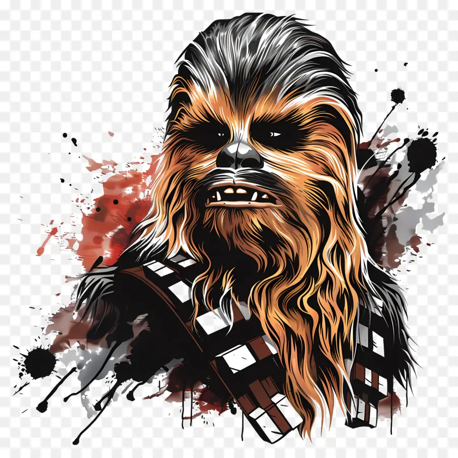 Star Wars - Chewbacca im dunklen, launischen, legendären Stil