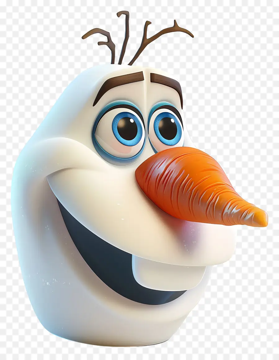 đông lạnh - Nhân vật hoạt hình từ Frozen với mũi màu cam