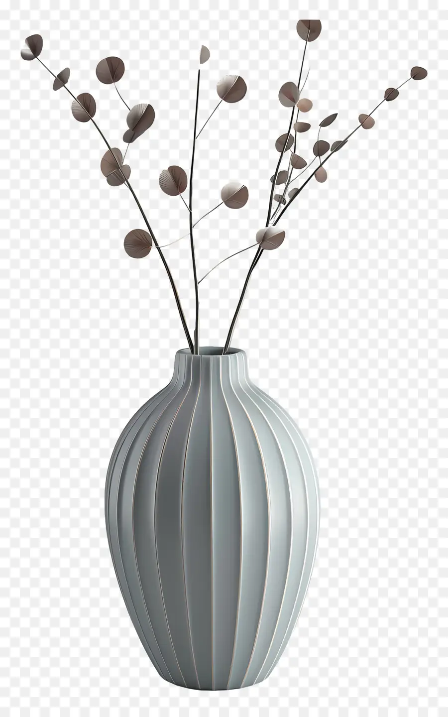Vasi di ceramica nordico Vaso bianco Vase Branchi sul vaso Vaso Round Vase - Elegante vaso di porcellana bianca con piccoli rami