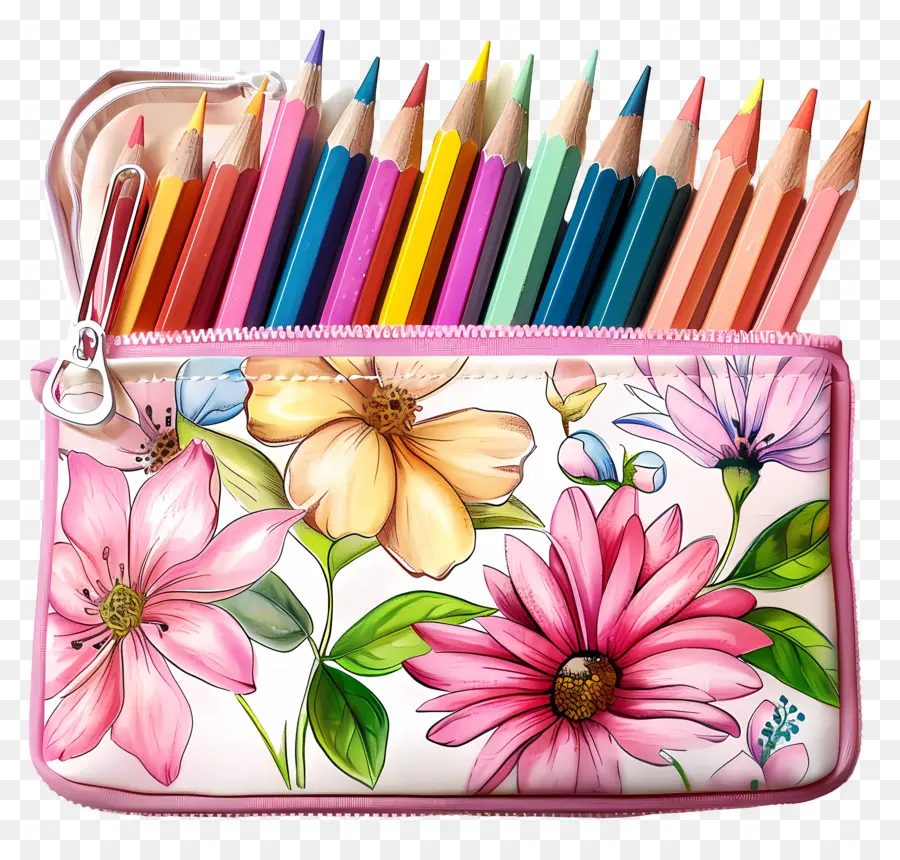 đồ dùng học - Vỏ bút chì đầy màu sắc có hình dạng như túi xách