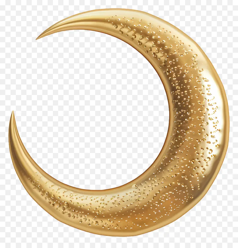 Luna crescente - Lucosa MOONE GOLDEN CRESCENT su sfondo nero