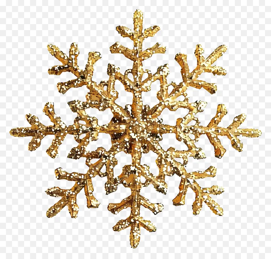 gold glitter snowflake golden snowflake black background shiny crystals delicate pattern
