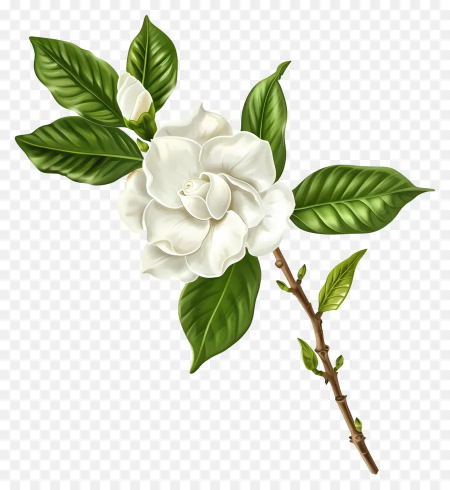 Tropische Blume - Weiße Ingwerblume mit gelber Mitte