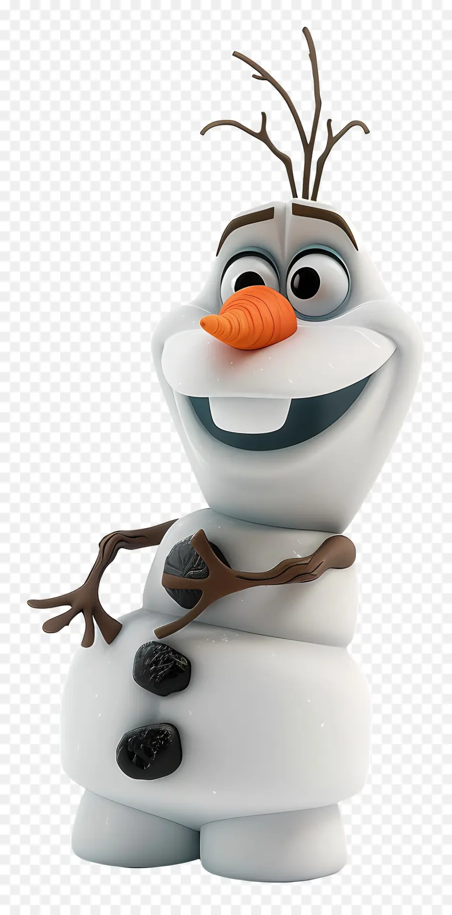 Frozen OLAF - Cartoon -Charakter Schneewittchen mit orangefarbenem Bart