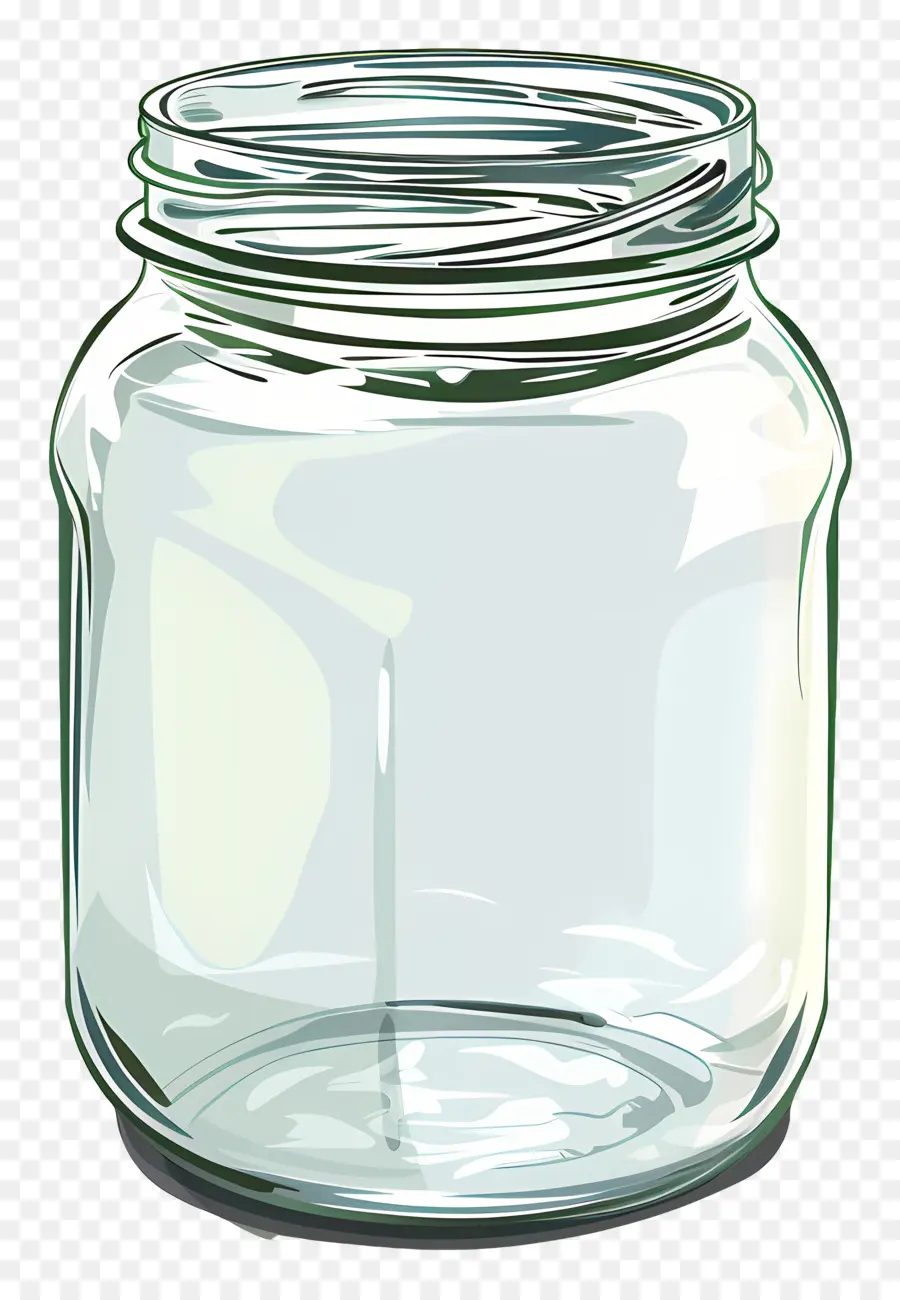 barattolo di vetro vuoto in vetro trasparente barattolo liquido in vetro trasparente sconosciuto - Jar di vetro trasparente con liquido sconosciuto