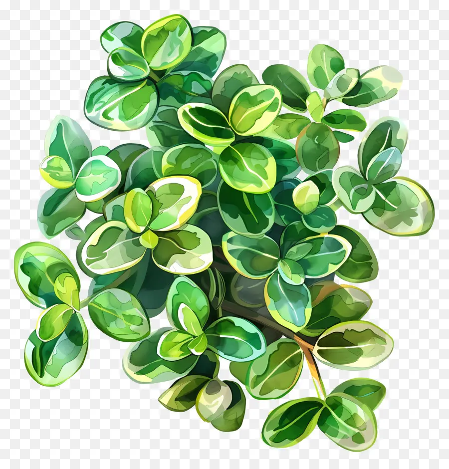 ripple jade plant green leaves plant close-up vibrant