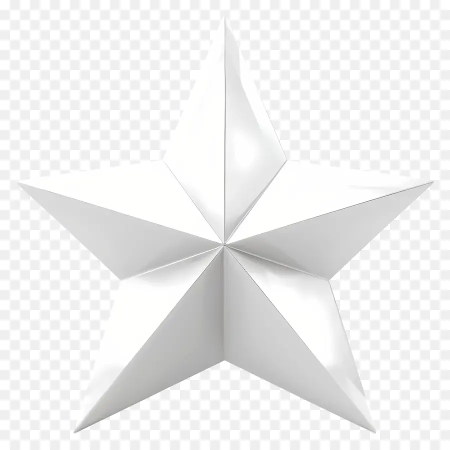 stella bianca - Stella di carta bianca su sfondo nero