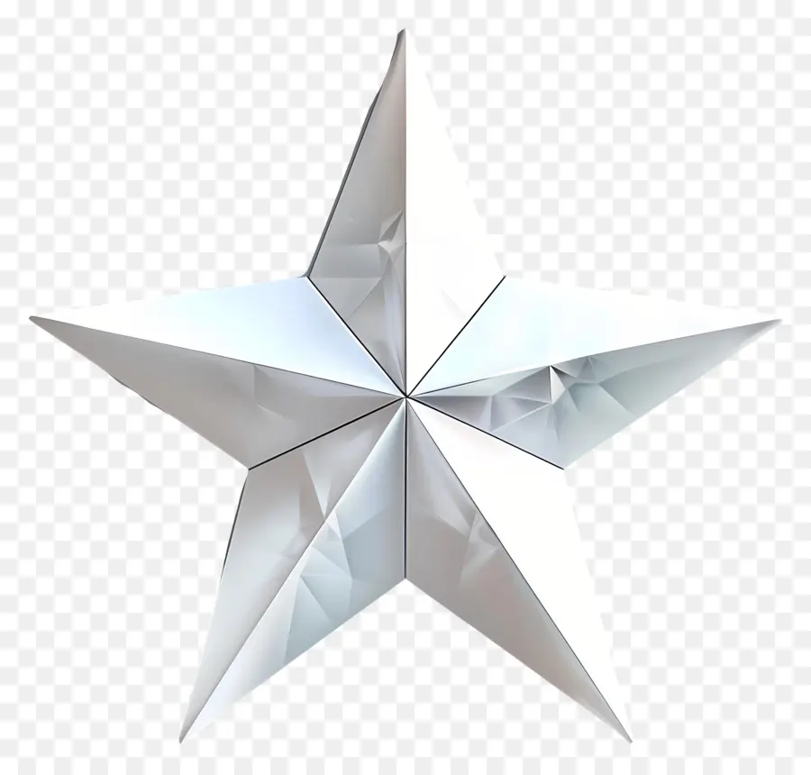 weißer Stern - Weißer dreieckiger Stern auf schwarzem Hintergrund
