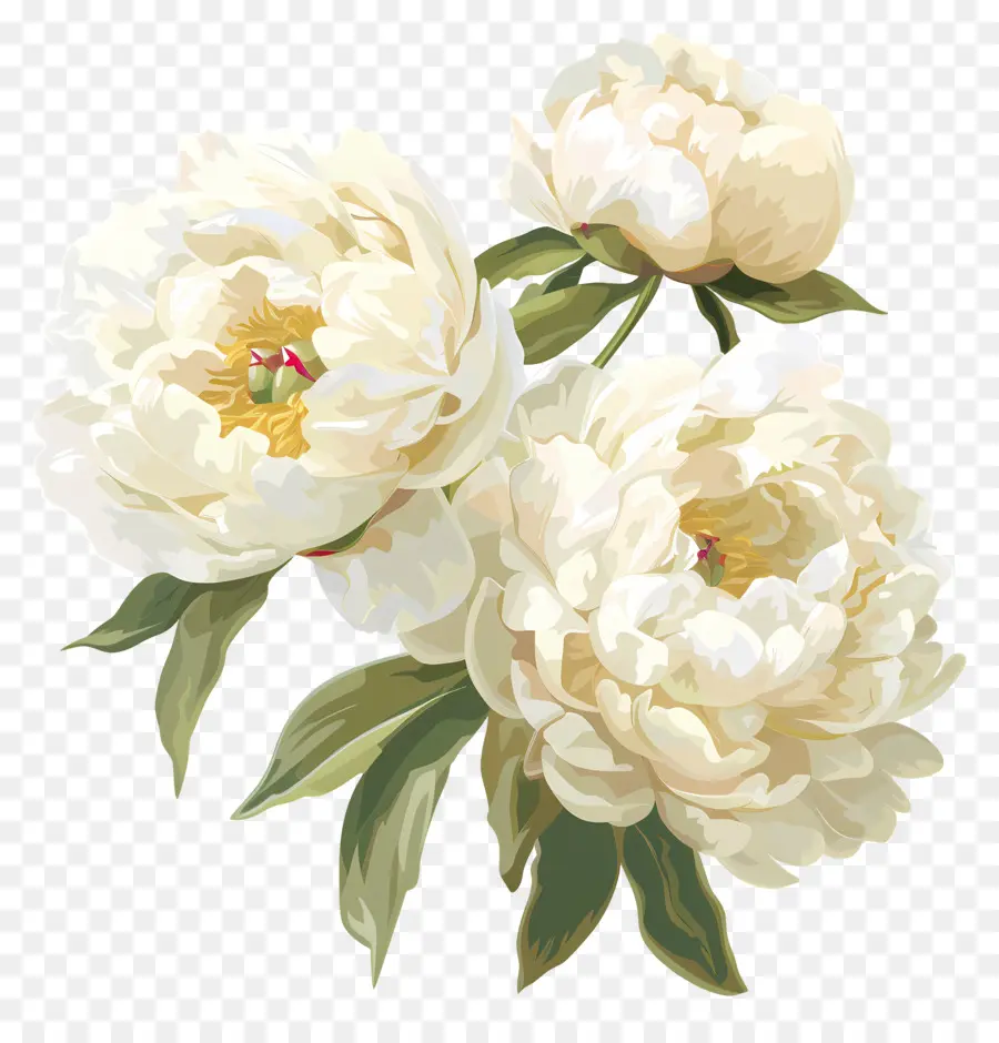 hoa mẫu đơn hoa mẫu đơn trắng hoa mẫu hoa ảnh hoa màu đen sắp xếp hoa - Ba hoa mẫu đơn trắng trên nền đen