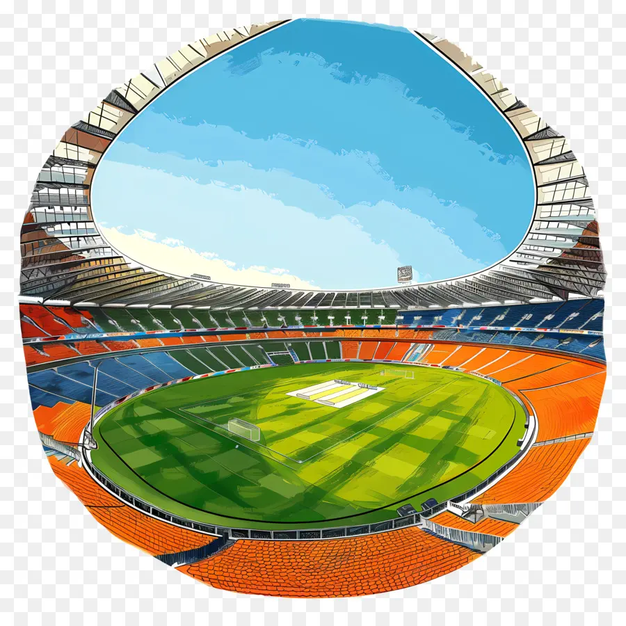 Sân vận động Narendra Modi Sân vận động Sân vận động Sân vận động Sân vận động Sân vận động Cỏ nhân tạo Thiết kế hiện đại - Sân vận động bóng đá hiện đại với sức chứa 60.000 chỗ ngồi
