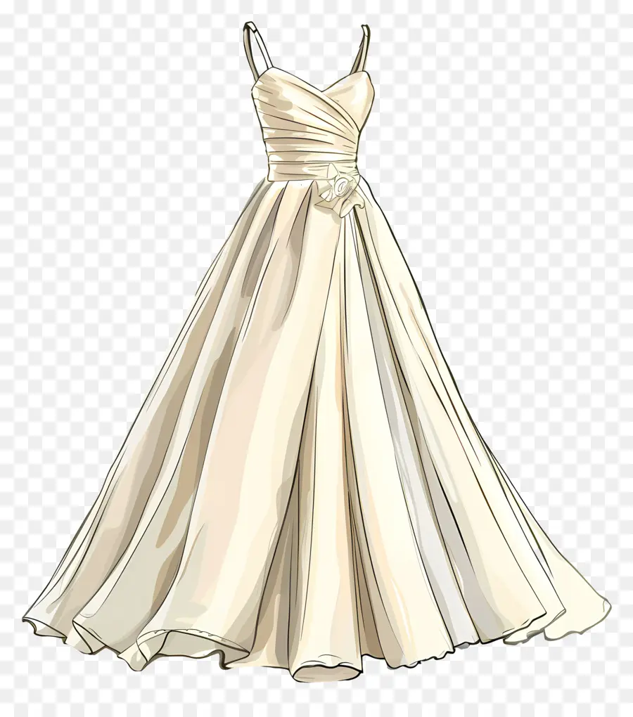 brautkleid - Elegantes Hochzeitskleid mit maßgeschneidertem Mieder und Zug