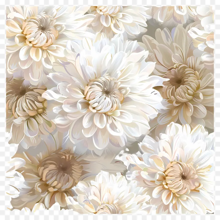 Blumenstrauß - Lässige weiße Chrysantheme -Bouquet auf dunklem Hintergrund