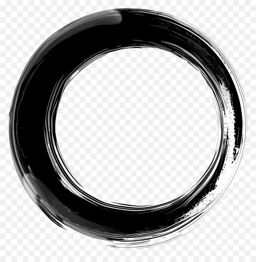 cerchio nero - Anello circolare d'acqua sullo sfondo scuro
