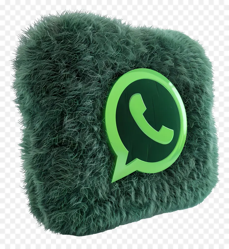 bong bóng - Bìa điện thoại màu xanh lá cây với thiết kế bong bóng ngôn ngữ 'whatsapp'