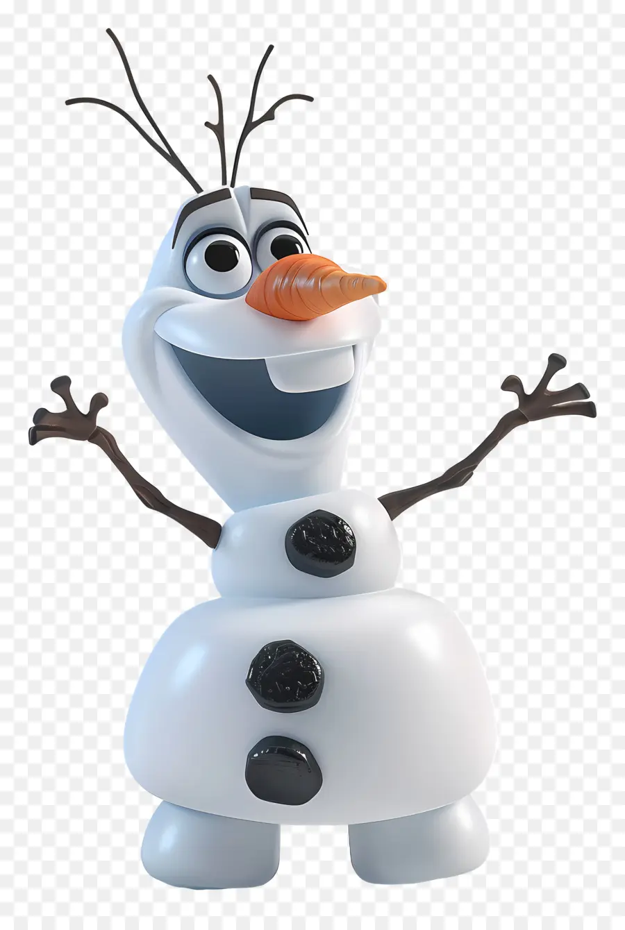 congelati olaf - Olaf di congelato con cappello blu e sciarpa