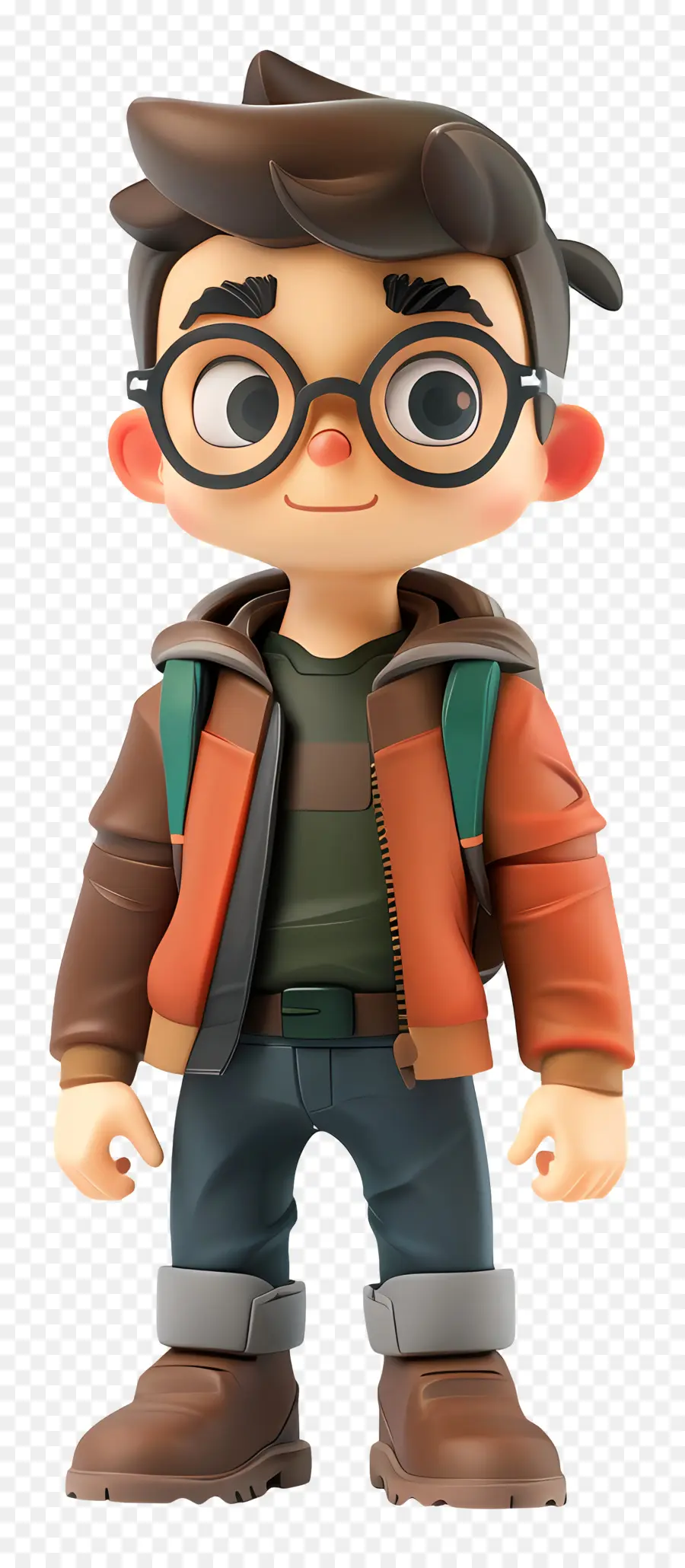 Brille - Junger Mann mit Brille und Jacke posiert