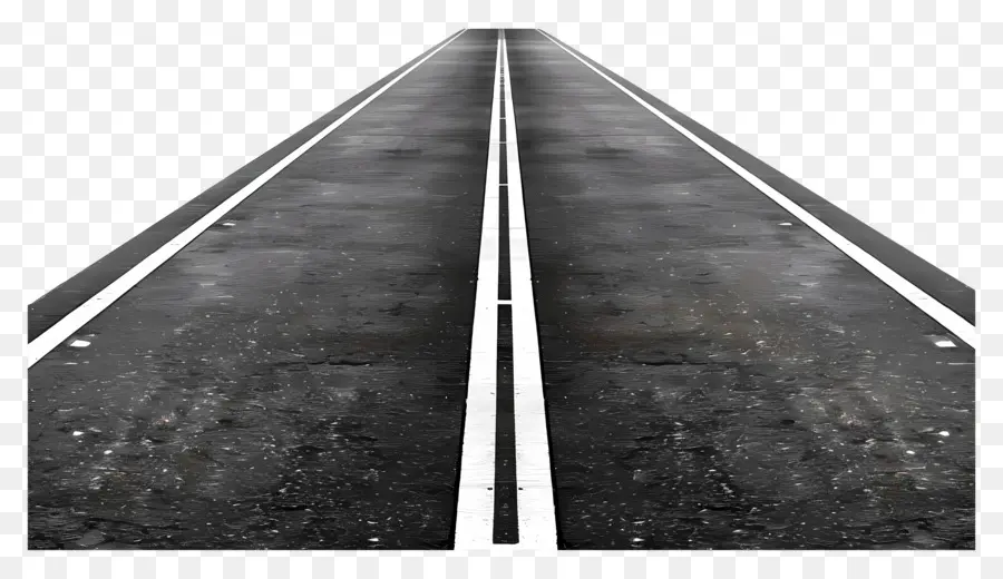 Strada dritta Highway vuota Fotografia in bianco e nero Fotografia lunga orizzonte a distanza di strada dritta - Paesaggio vuoto e nero dritto autostrada