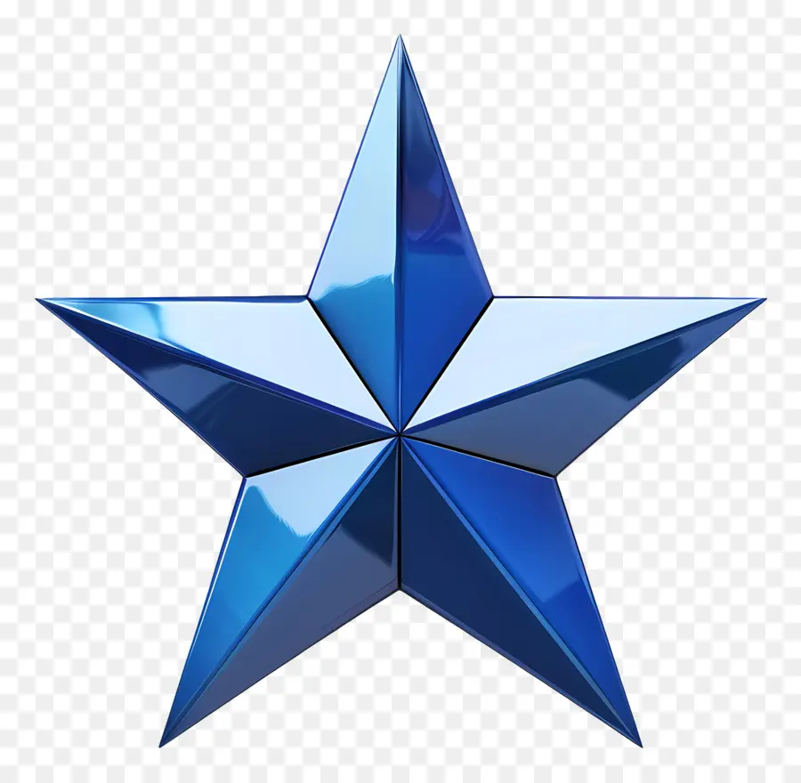 stella blu - Elegante logo che simboleggia l'unità e la forza