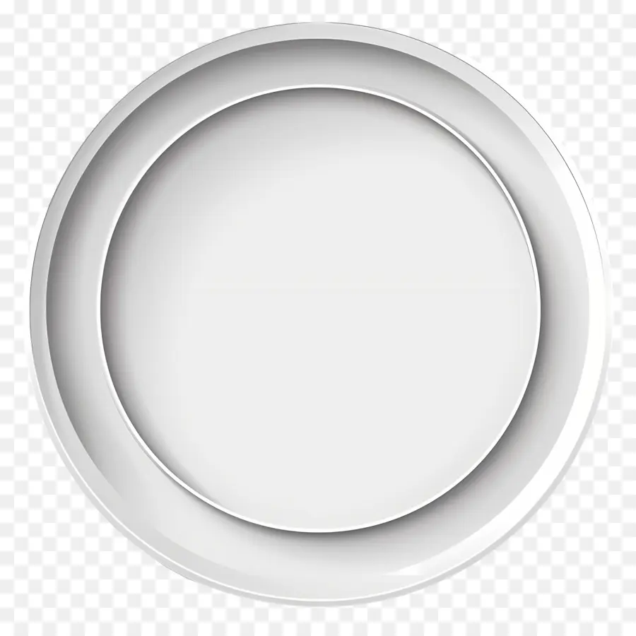 Cerchio Bianco - Piastra bianca circolare su sfondo nero, vuoto