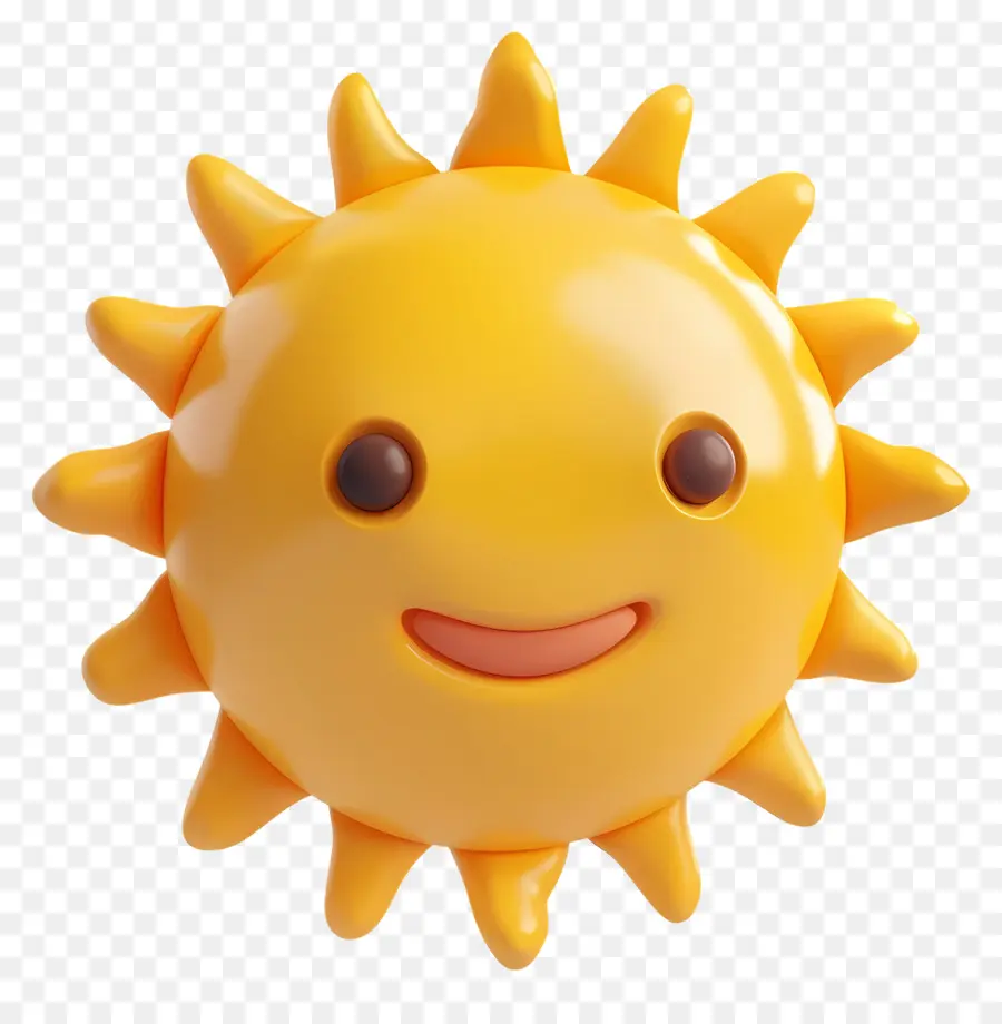 sole sole sorridente felice luminoso - Sole sorridente con raggi gialli