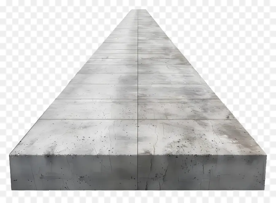 calcestruzzo stradale in cemento passerella superficie liscia illuminazione artificiale angolo di fotocamera a 45 gradi - Passerella in cemento con pendenza di 3 gradi, illuminazione artificiale