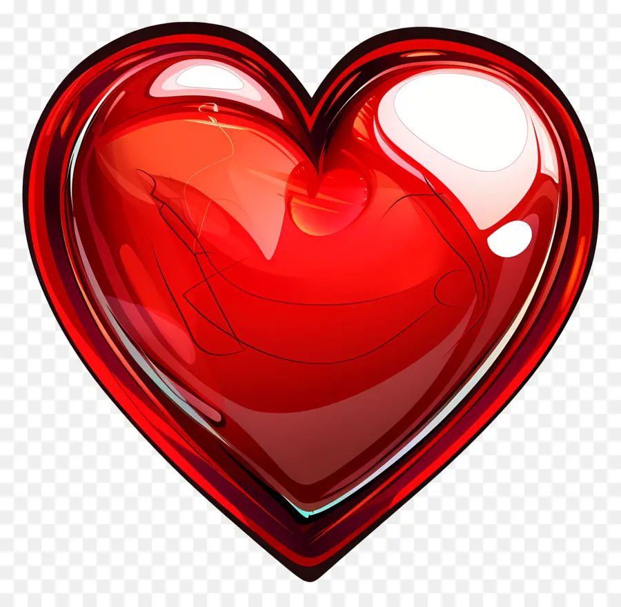 Rosso cuore a forma di cuore in vetro rotto in vetro scimmante colori rossi e blu - Vetro rotto a forma di cuore con luccichio rosso/blu. 
Liscio, riflettente