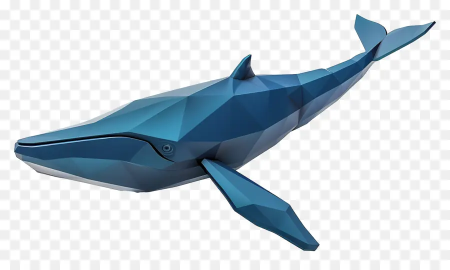 forme geometriche - Blue Whale Swimming in Ocean, forme geometriche