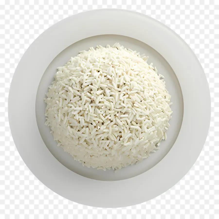 plate of rice white rice grains bowl close-up